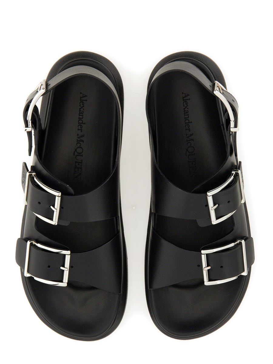 Alexander Mcqueen Men Leather Sandal