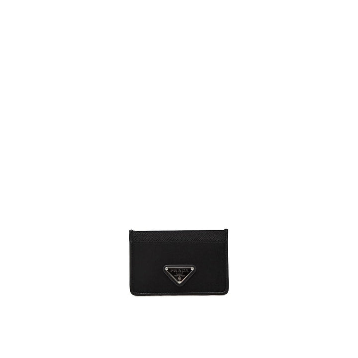 Prada Nylon And Leather Card Holder Women