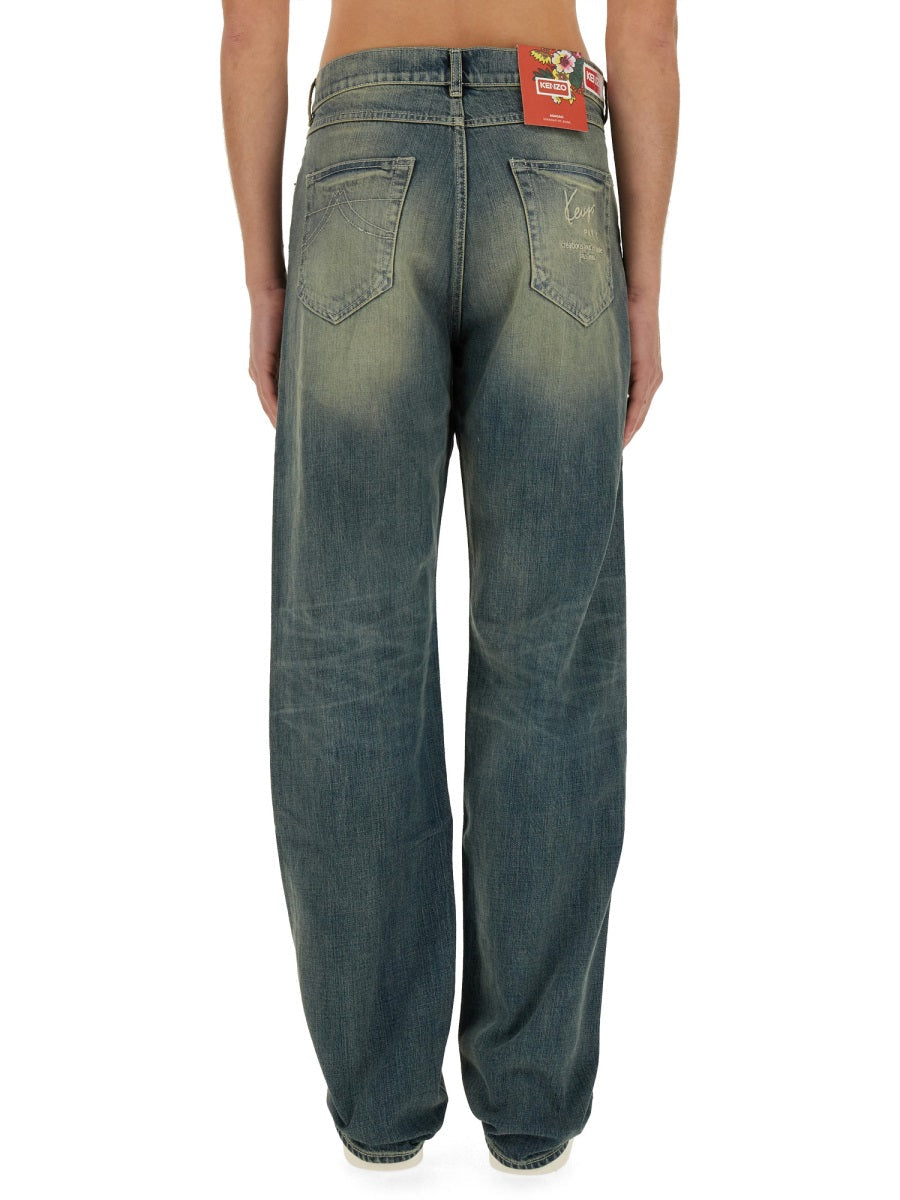 Kenzo Men Asagao Straight Jeans 'Kenzo Creations'