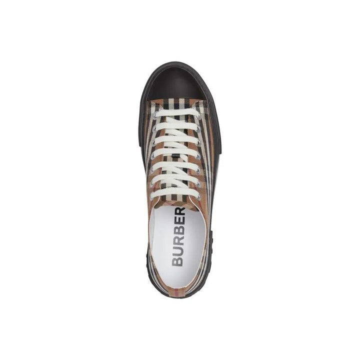 Burberry Vintage Check Lace Up Sneaker Beige Brown