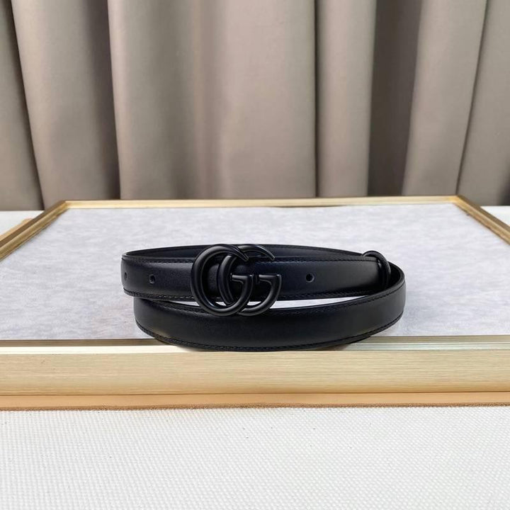 GUCCI Embellished coated-canvas and leather belt &