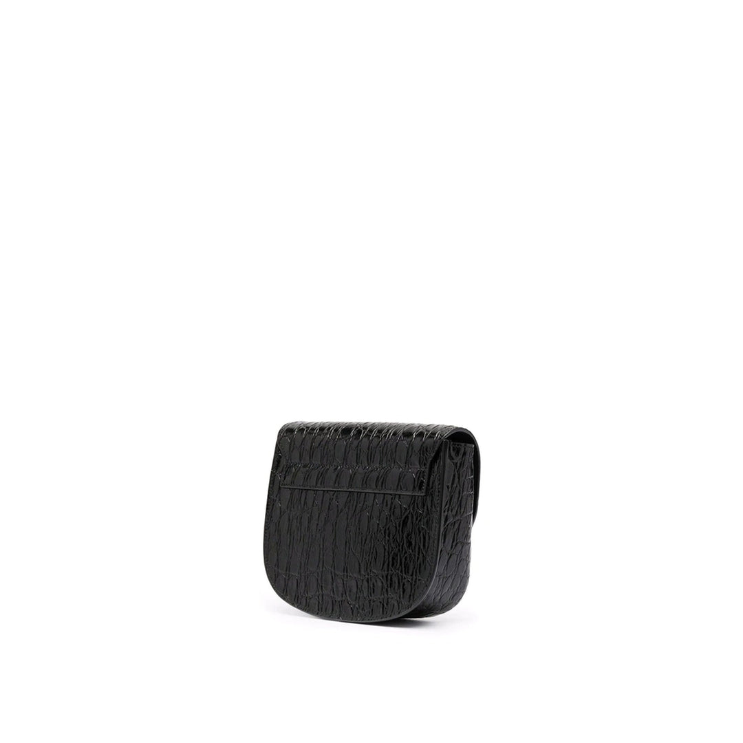 Saint Laurent Kaia Croco Shoulder Bag Women