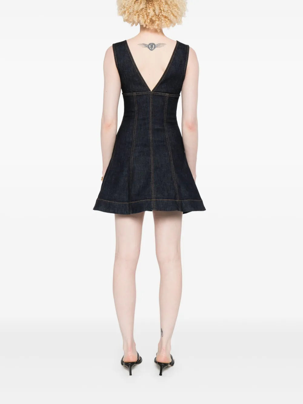 Self-Portrait Women Indigo Denim Mini Dress