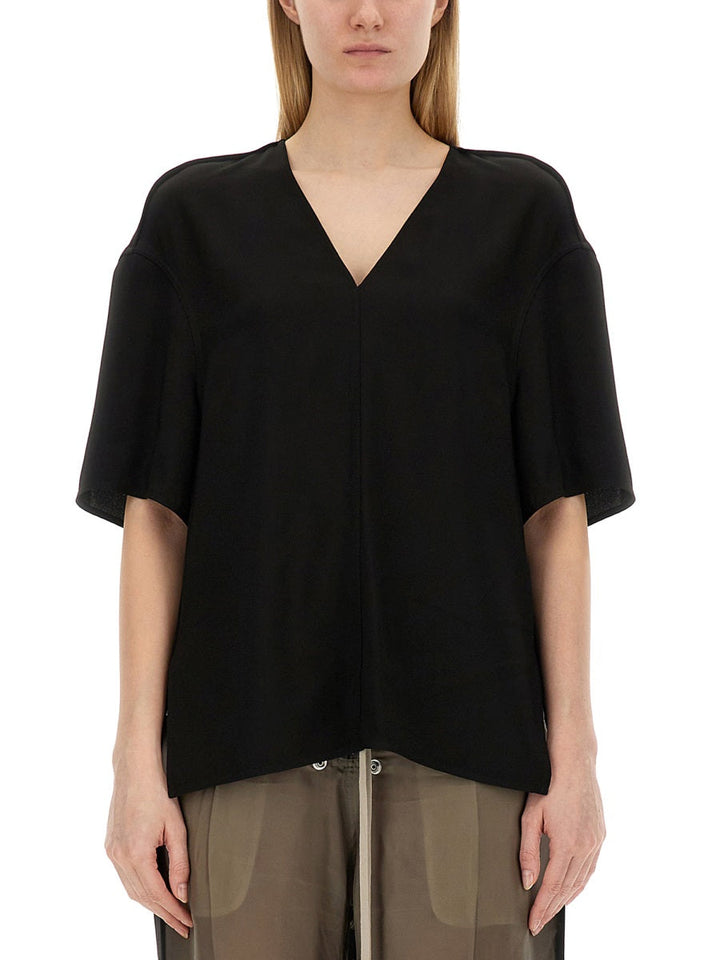 Rick Owens Women V-Neck T-Shirt