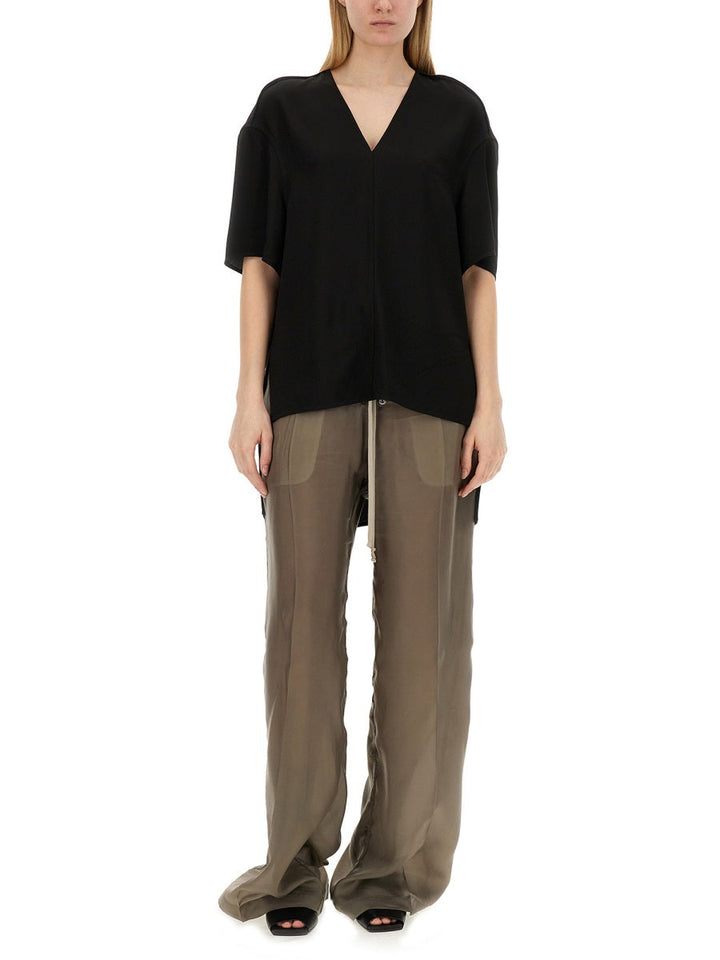 Rick Owens Women V-Neck T-Shirt