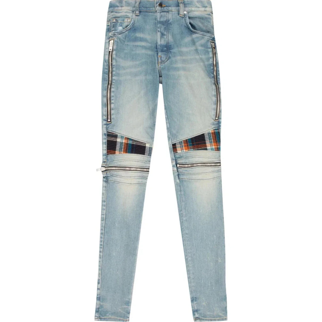 Amiri MX2 Plaid 'Clay Indigo/Orange'
