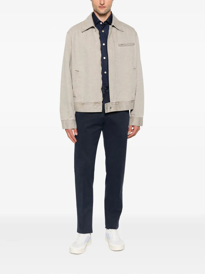 Kiton Men Buttoned Pocket Shirt