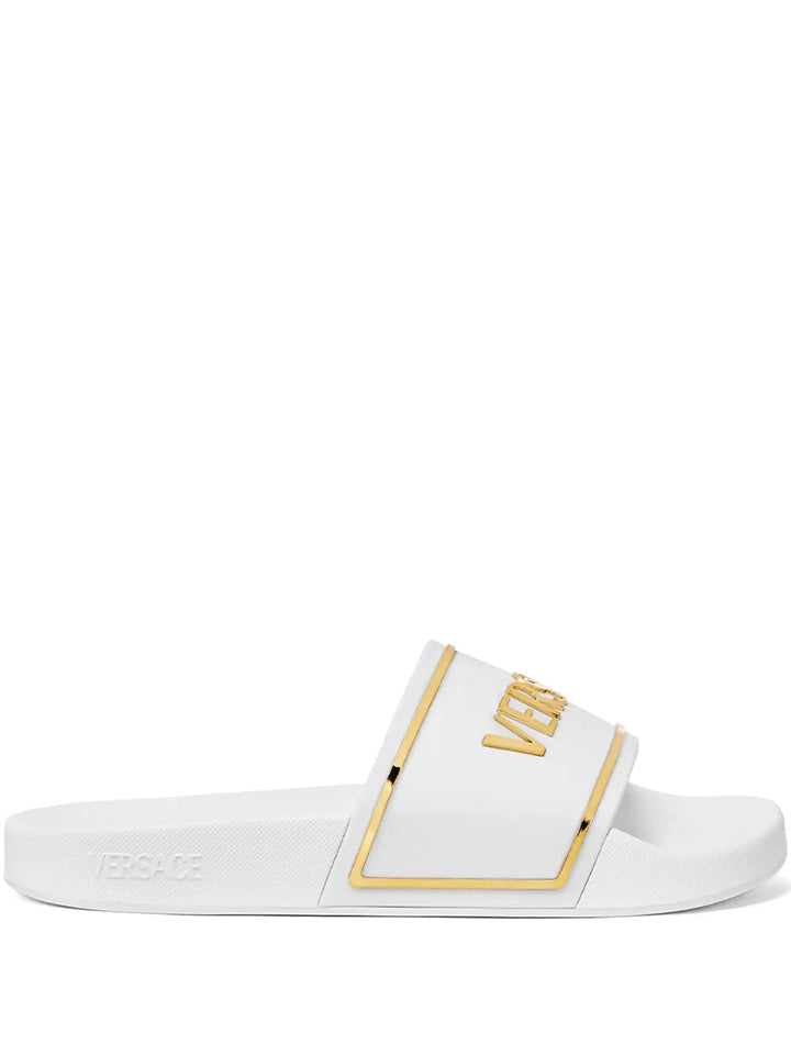 Versace Women Logo-Print Slides
