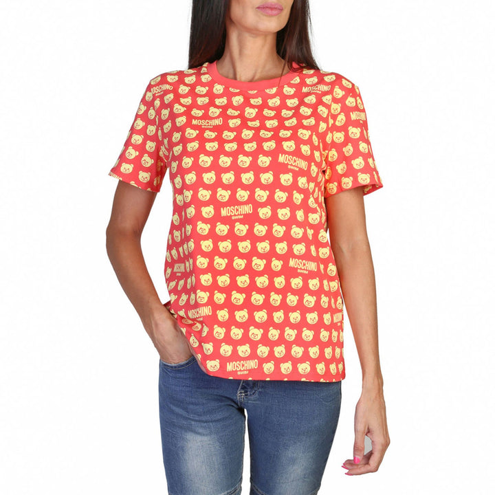 Moschino women's pink graphic T-shirts