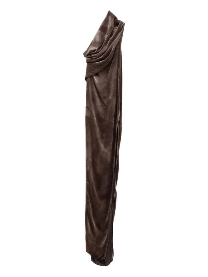 Rick Owens Women One-Shoulder Draped Dress