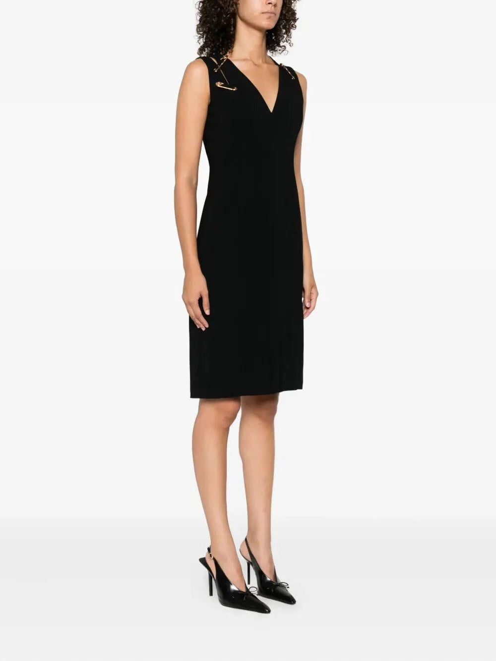 Versace Women Cocktail Dress `Responsible` Techno Cady Stretch
