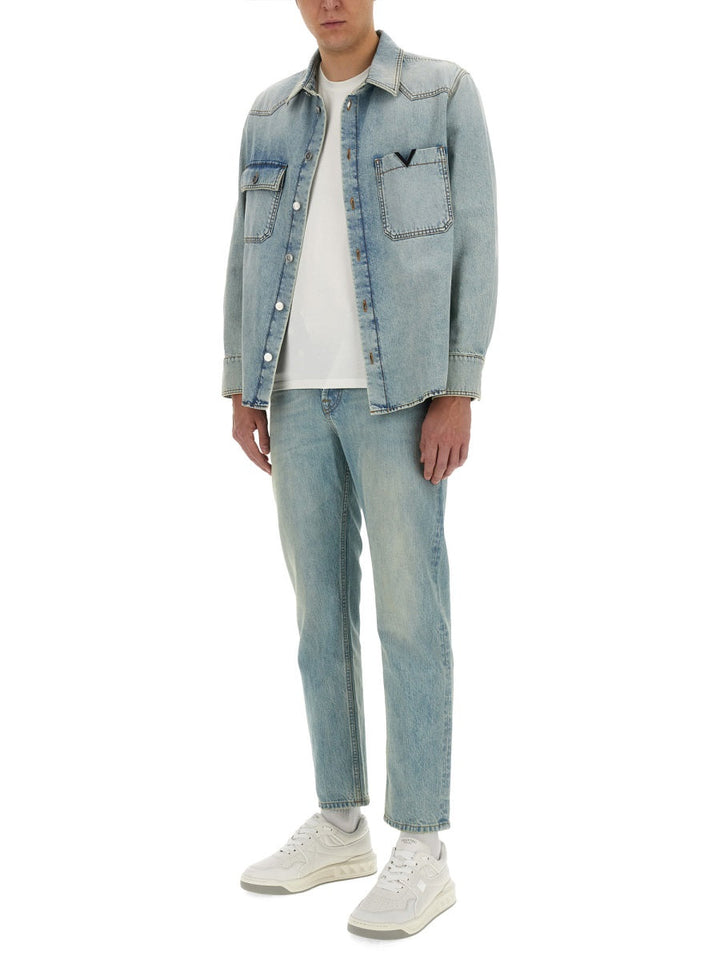 Valentino Men Denim Shirt