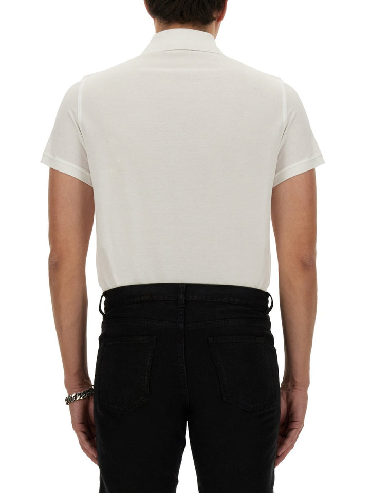 Saint Laurent Men Monogram Polo