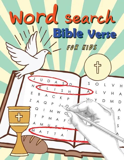 Word Search Bible Verse for Kids: Word Search for Bible Study for Kids Ages 6-8 - Paperback