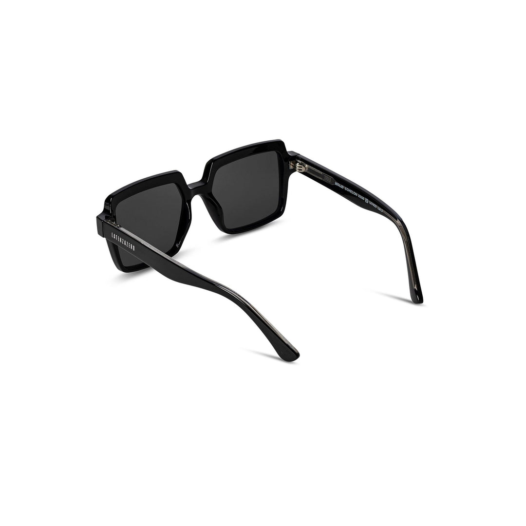 Black stylish Italian designed affordable sunglasses with UV protection.