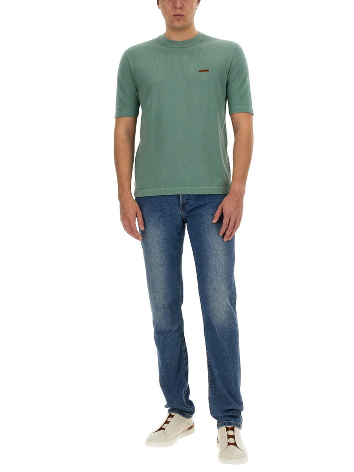 Zegna Men T-Shirt With Logo