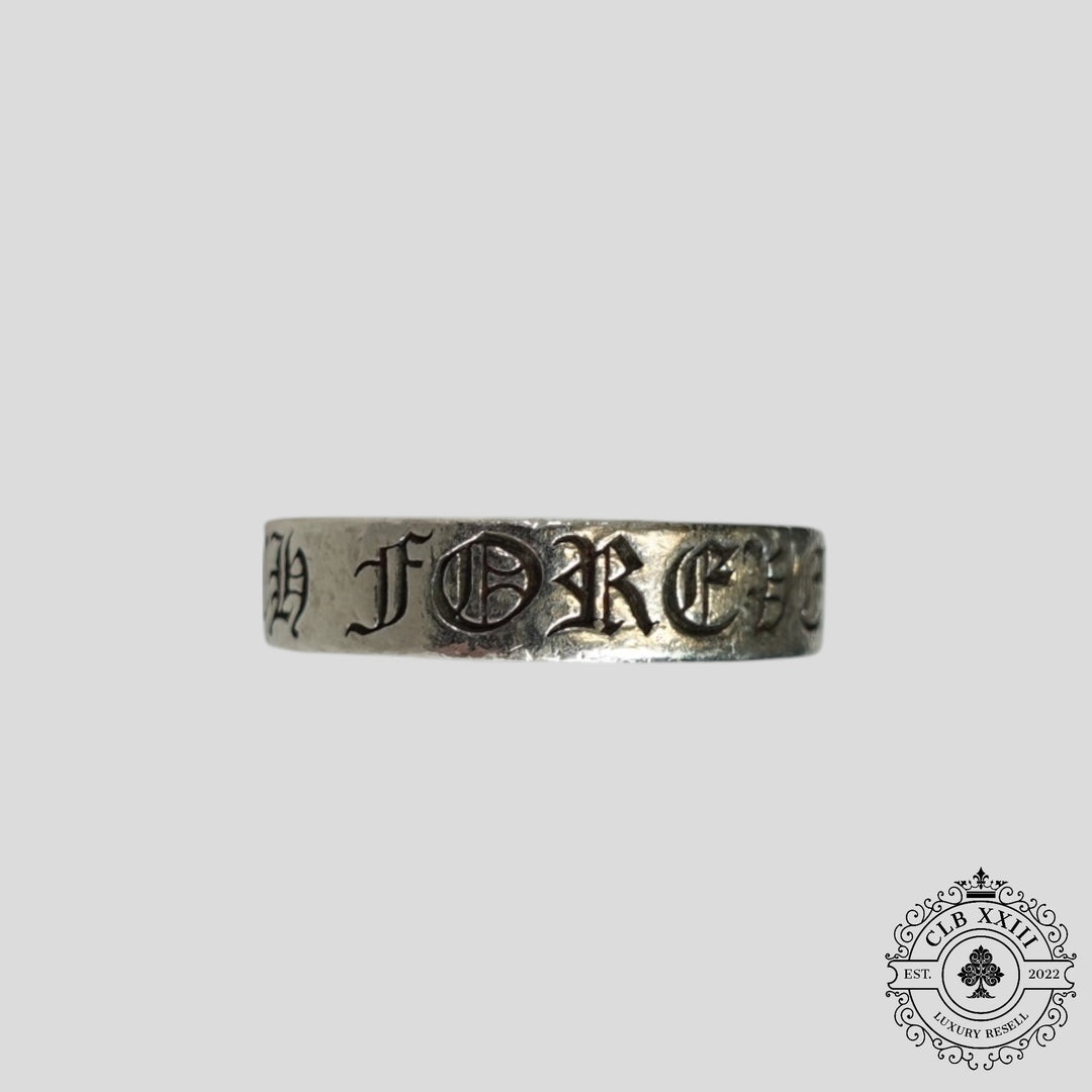 Chrome Hearts CH Forever Ring in Silver