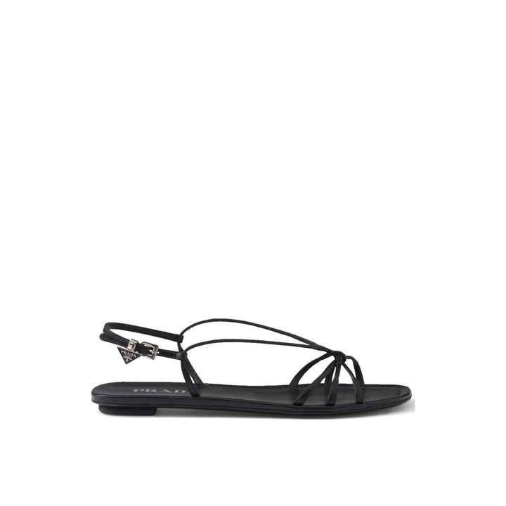 Prada Leather Flat Sandals Women