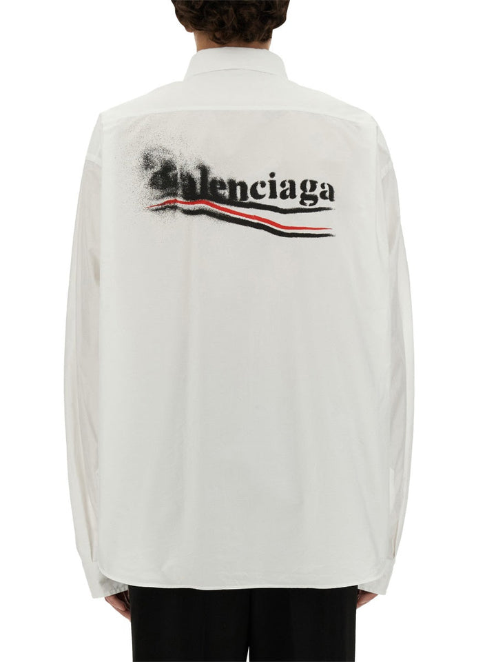 Balenciaga Men Large Fit Shirt