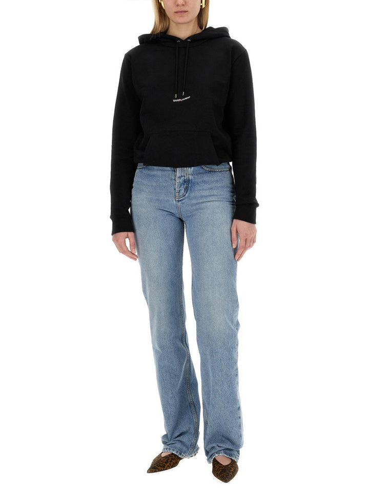 Saint Laurent Women Sweatshirt With Logo Print