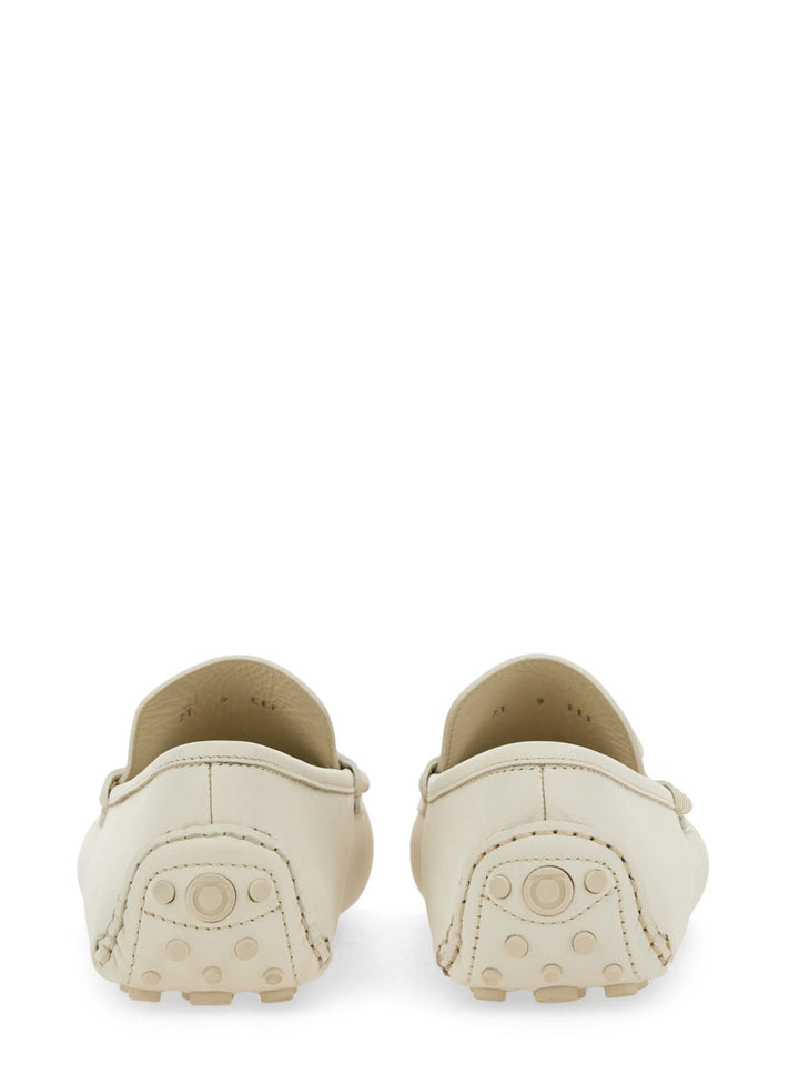 Ferragamo Men Moccasin With Gancini Ornament