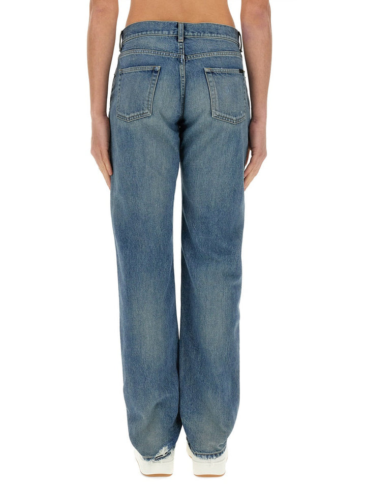Saint Laurent Men Straight Leg Jeans