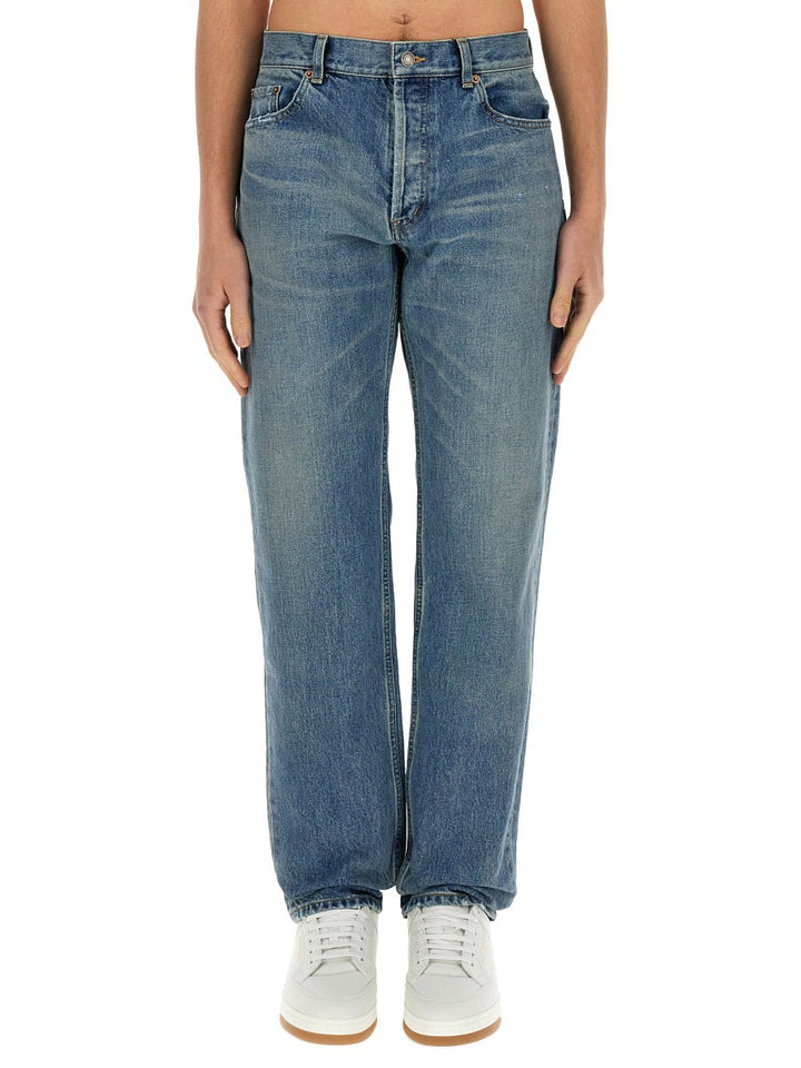 Saint Laurent Men Straight Leg Jeans