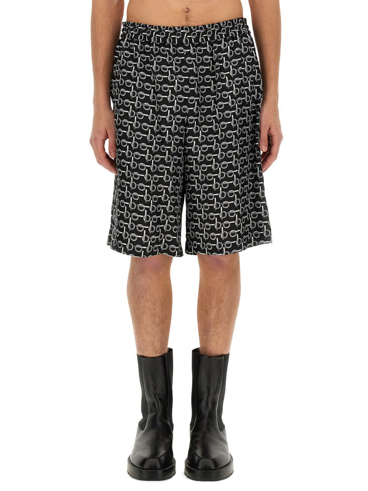 Burberry Men All Over Print Bermuda Shorts