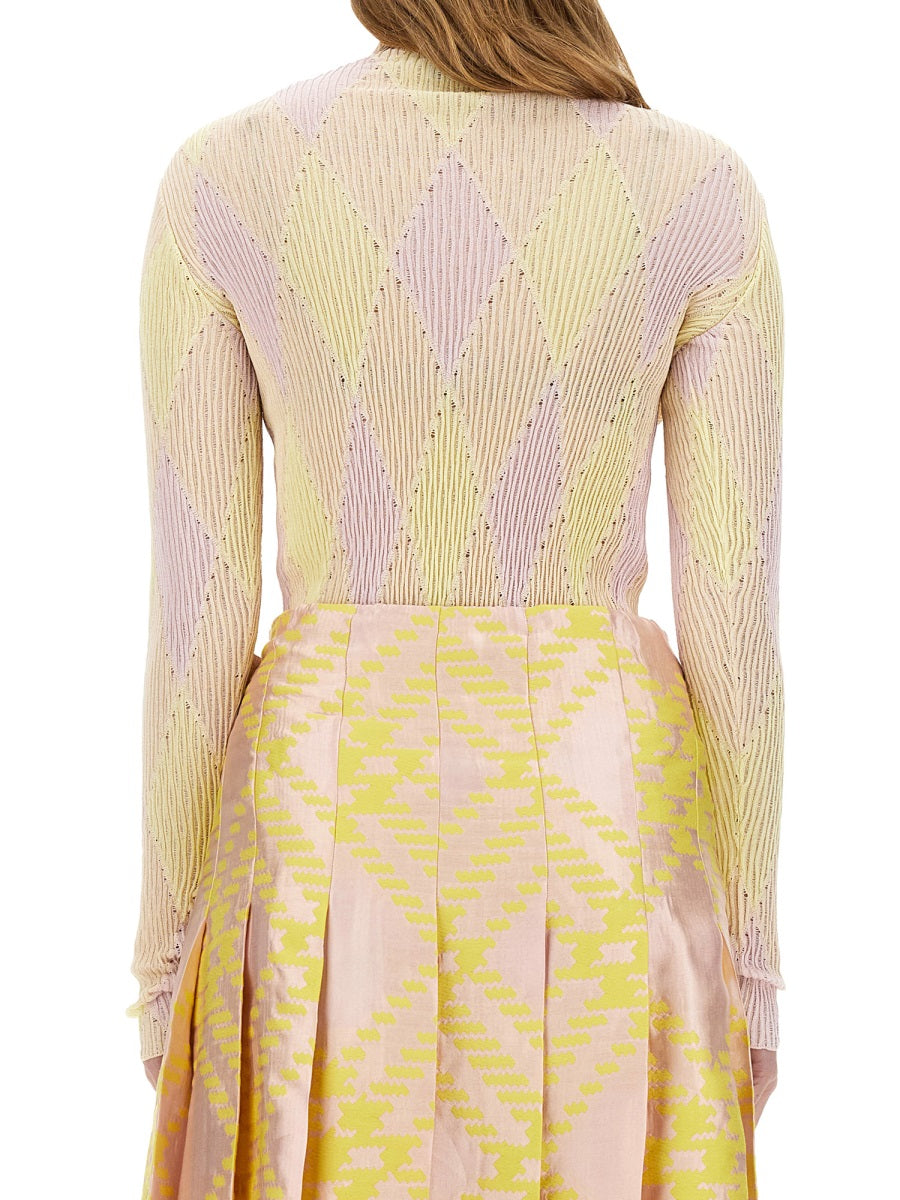 Burberry Women Shirt With Check Pattern