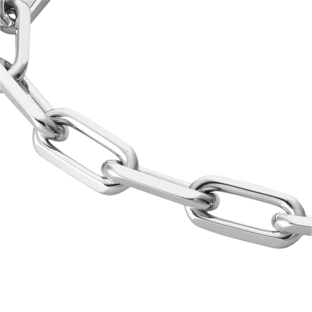 Cartier Santos de Cartier Bracelet, Chain, Medium Model, White Gold