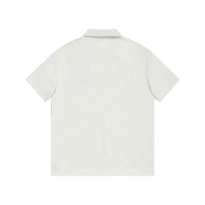 Louis Vuitton White T-Shirt with Collar