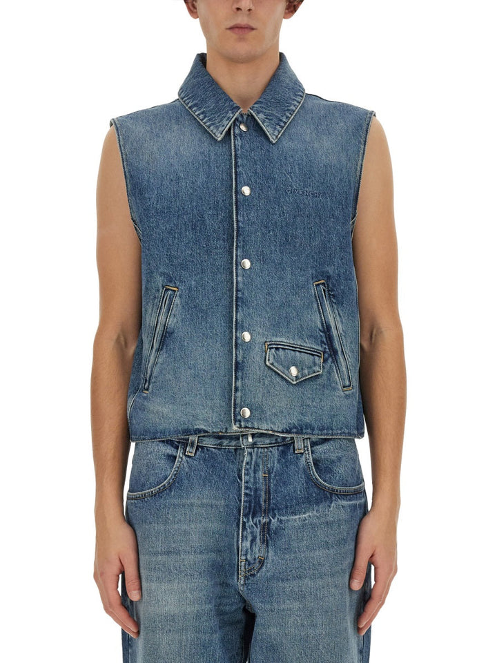 Givenchy Men Denim Vest