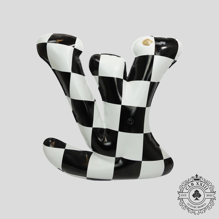 Louis Vuitton Bubble LV Checker Print Display