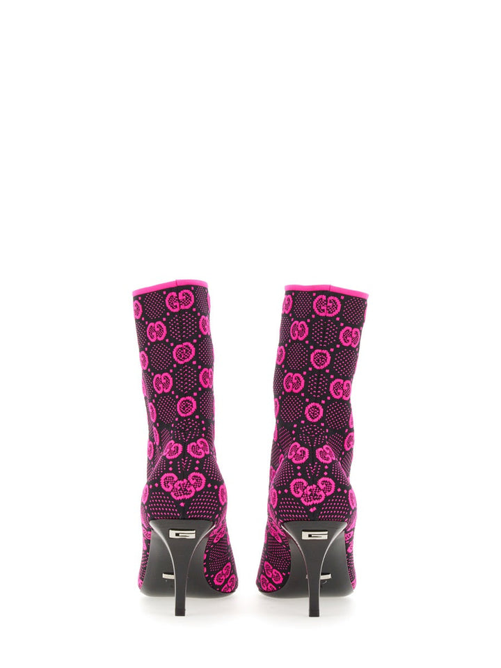 GUCCI Knit Medium Heel Boots - 7.5 cm
