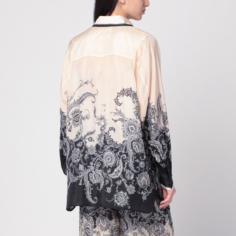 Zimmermann Cream Rhiannon Shirt With Fantasy Print Women