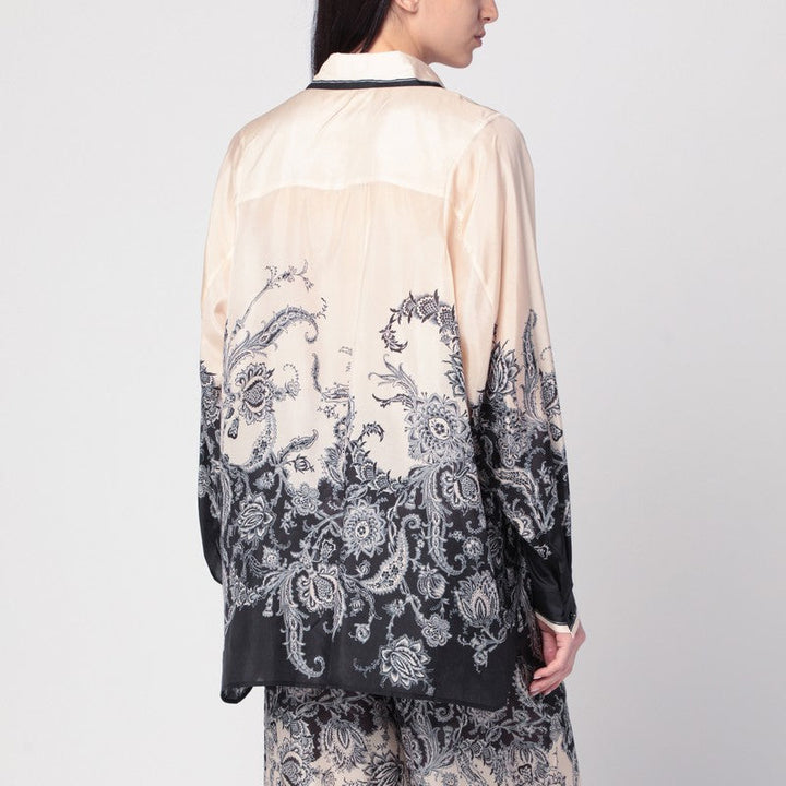 Zimmermann Cream Rhiannon Shirt With Fantasy Print Women