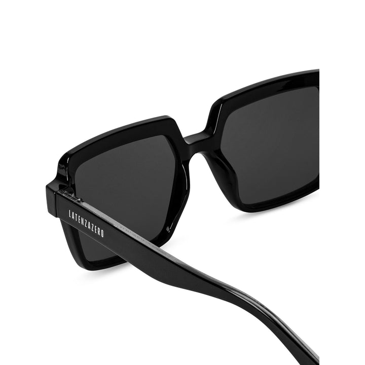 Black stylish Italian designed affordable sunglasses with UV protection.