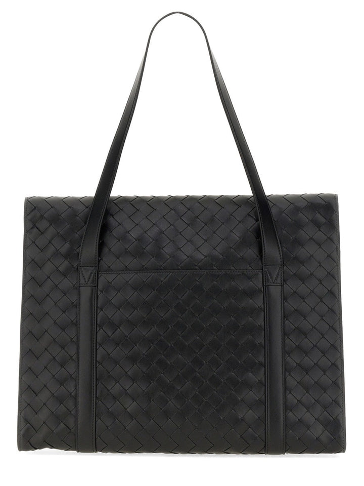 Bottega Veneta Men Woven Pattern Shoulder Bag