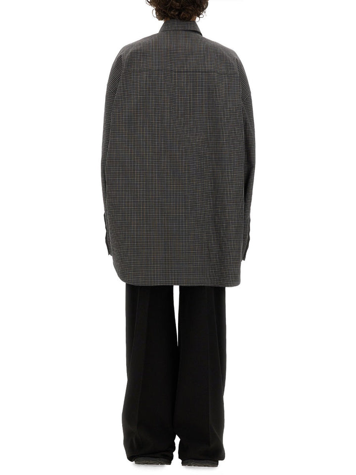 Balenciaga Men Large Fit Outerwear Shirt