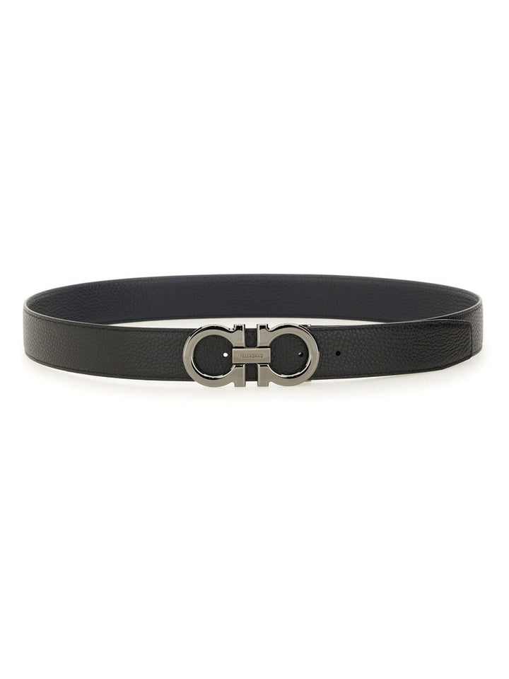 Ferragamo Men Cintura Reversibile Gancini