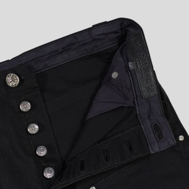 Chrome Hearts Double Knee Carpenter Pants in Black