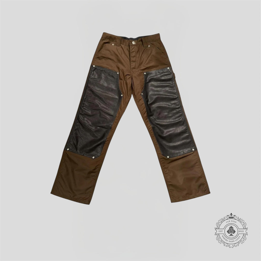 Chrome Hearts Nylon Double Knee Carpenter Cross Patch Pants