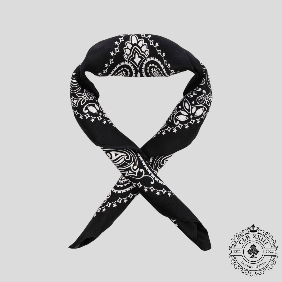 Amiri Silk Bandana in Black