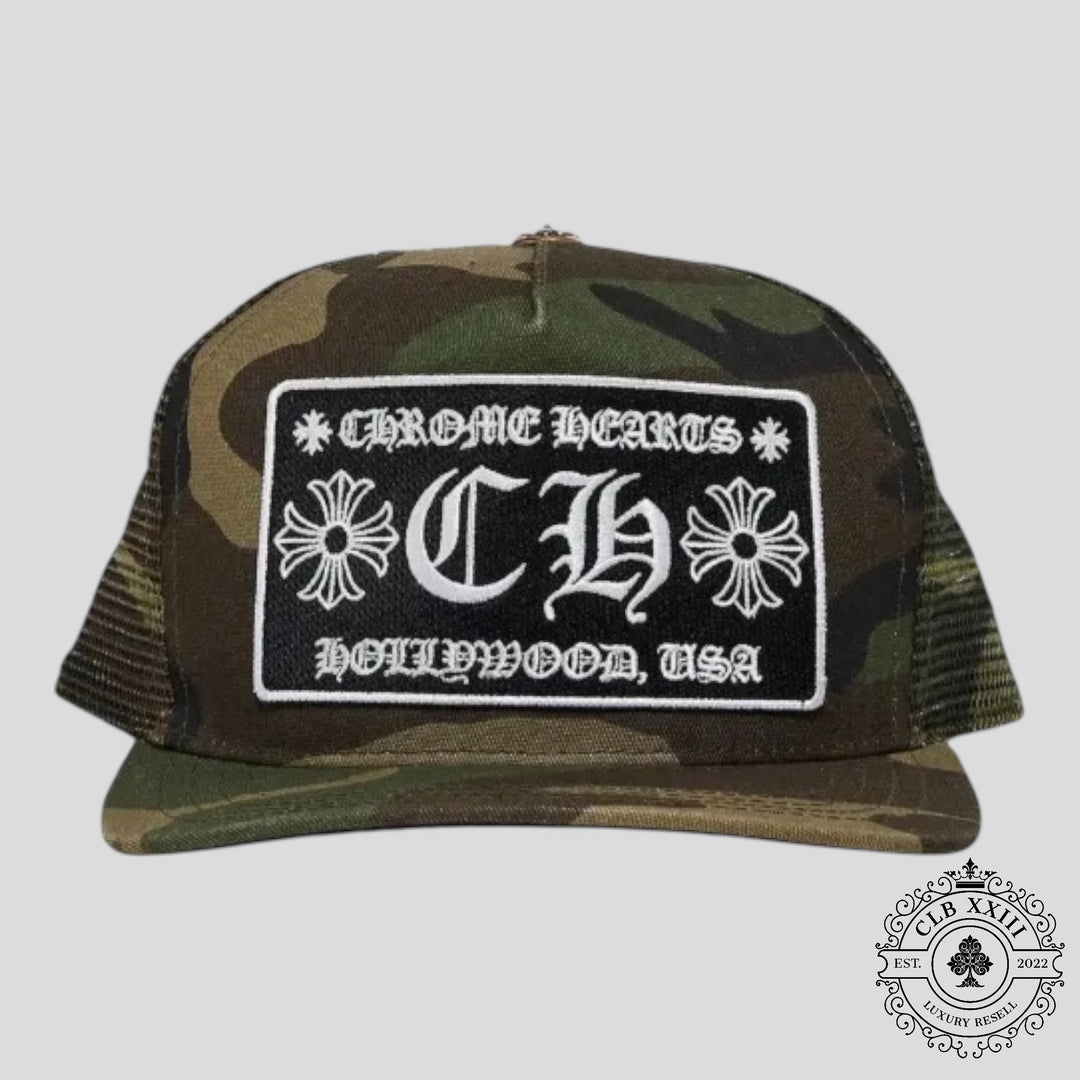 Chrome Hearts Hollywood Patch Hat in Camo