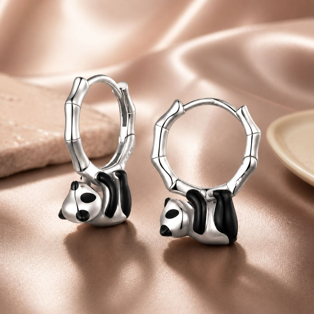 S925 Sterling Silver Enamel Earrings for Women