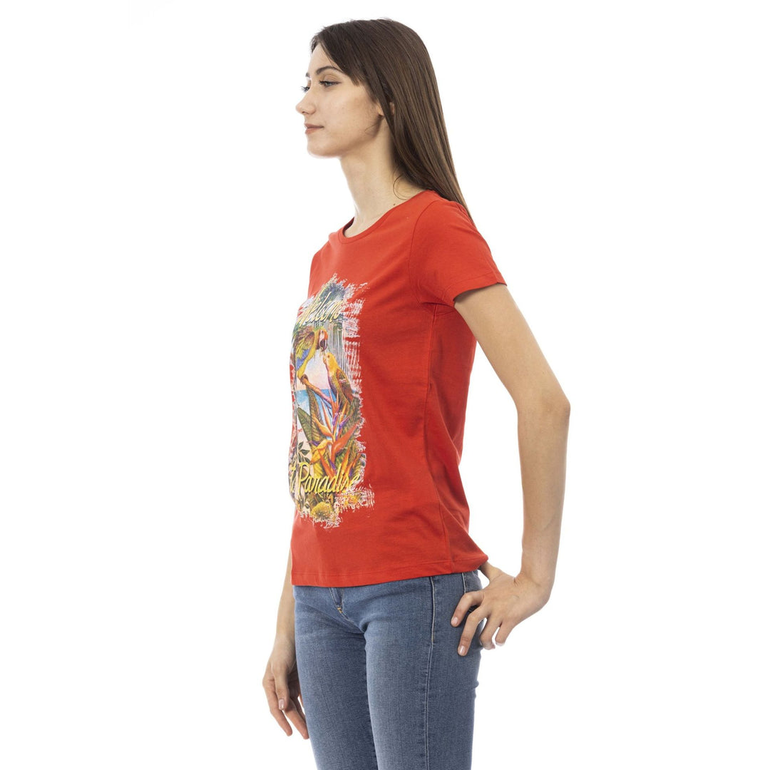 Trussardi Action women's red graphic T-shirts