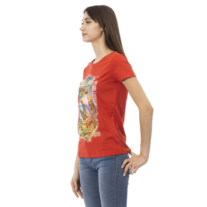 Trussardi Action women's red graphic T-shirts