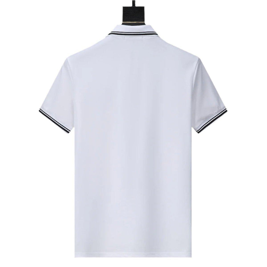 Dolce Gabbana White T-Shirt With Collar