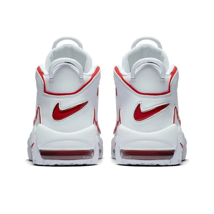 Nike Air More Uptempo White Varsity Red Outline