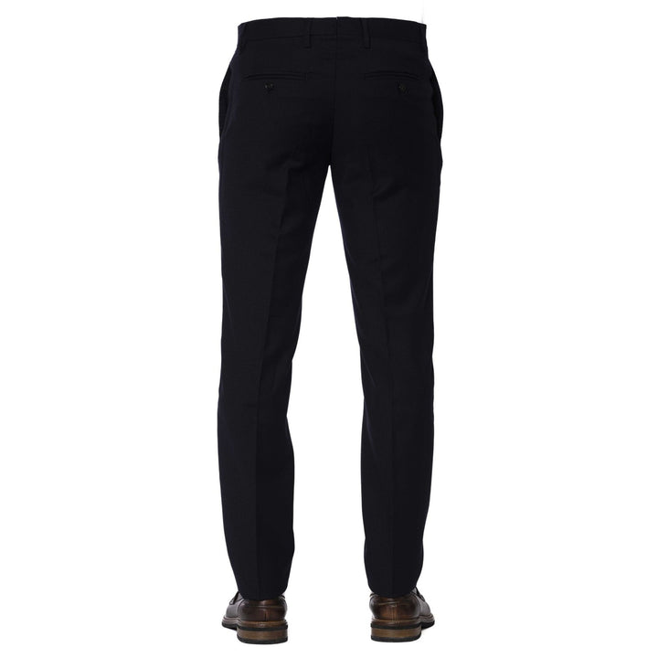 Men's blue synthetic trousers